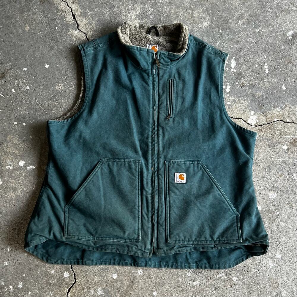 Carhartt Womens Wv001 Dtl Green Work Wear Vest